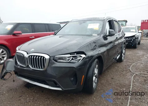 2024 BMW X3 xDrive30I из США, поврежденный, VIN 5UX53DP0XR9W64582